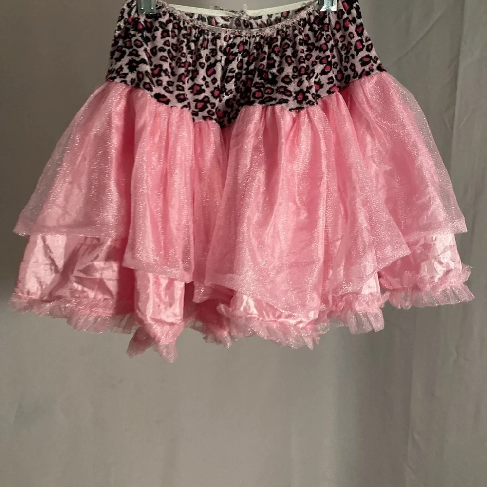 Animal print sparkle skirt one size fits all elastic